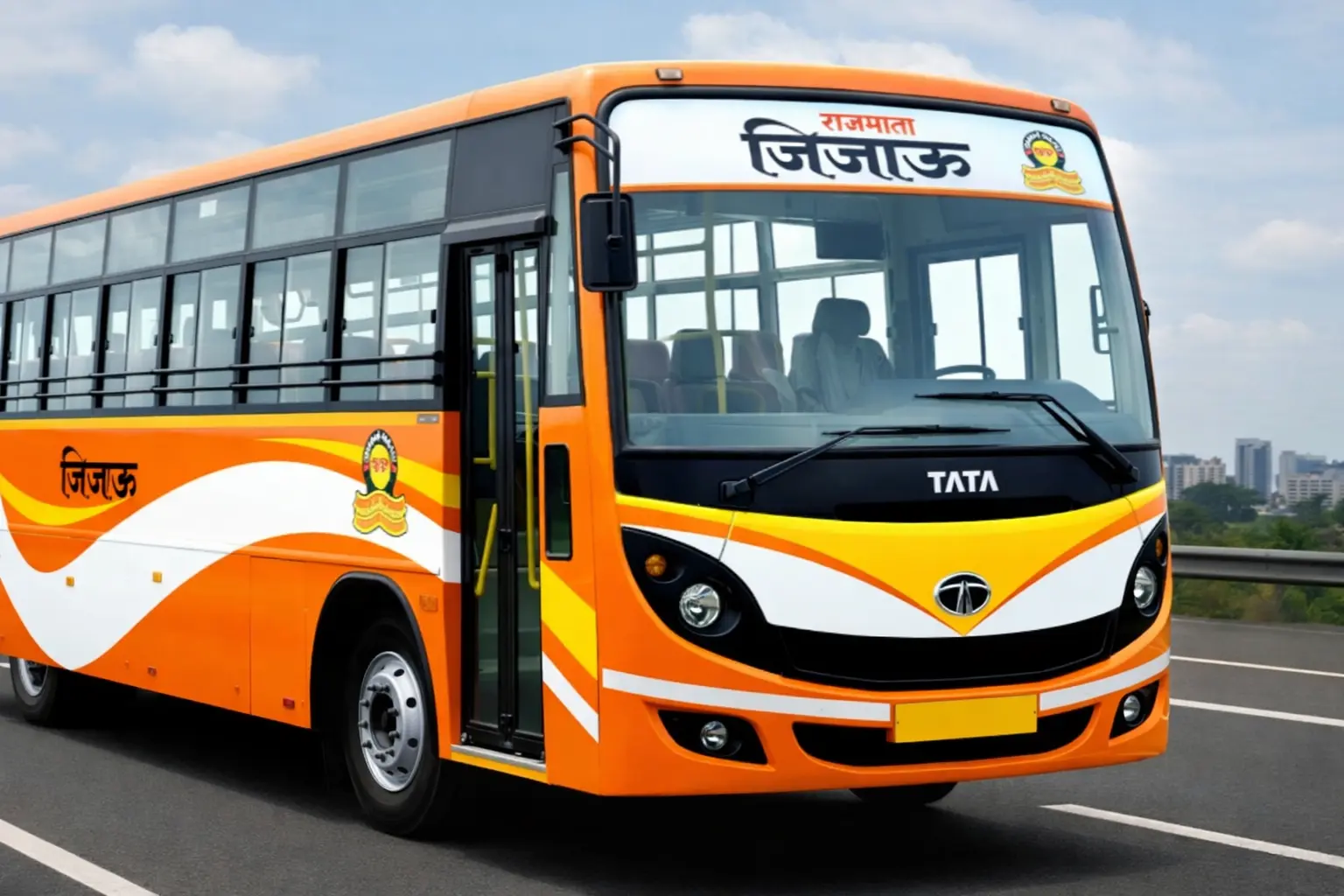 Rajmata Jijau ST bus Maharashtra representative image MSRTC new bus service Maharashtra Modern ST bus Maharashtra news Maharashtra state transport new bus राजमाता जिजाऊ एसटी बस