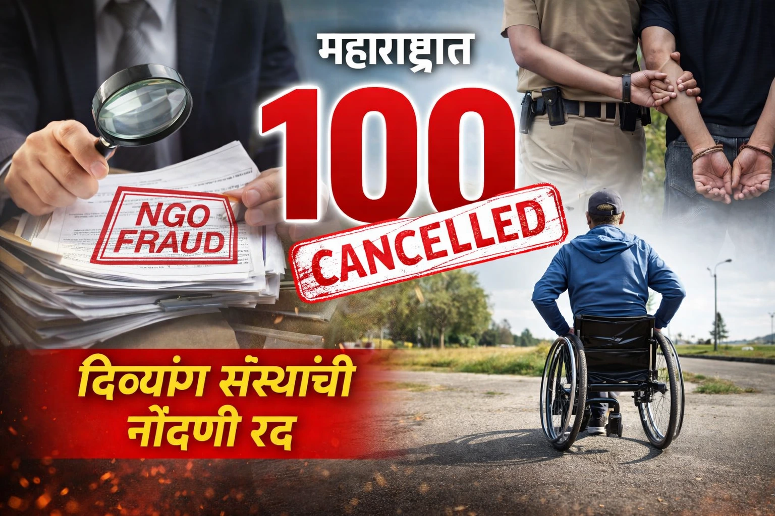 महाराष्ट्रात १०० दिव्यांग संस्थांची नोंदणी रद्द